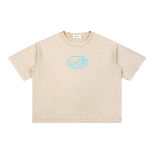 Mineral Wash Boxy Cotton T-Shirt