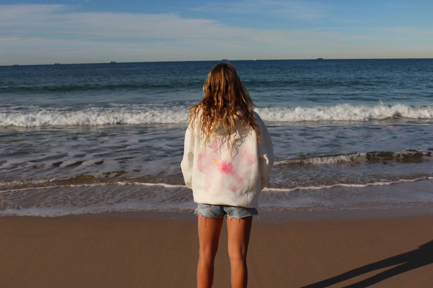 Adults Sun Kissed Co. White Hoodie (Oversized)